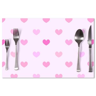 Prostírání Růžové srdce: 40x30cm