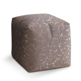 Taburet Cube Béžové vzorce: 40x40x40 cm
