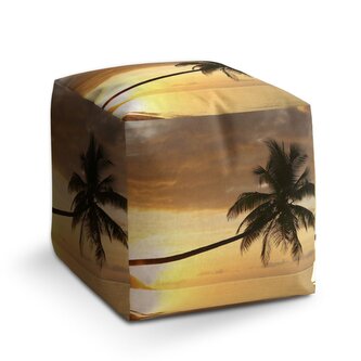 Taburet Cube Palma: 40x40x40 cm Taburet Cube Palma: 40x40x40 cm