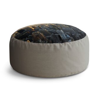 Taburet Circle New York Skyline: 38x48 cm