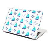 Samolepka na notebook Modré lodičky: 29x20 cm