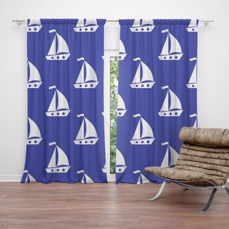 Závěs Bílé lodě: 2ks 140x250cm Závěs Bílé lodě: 2ks 140x250cm