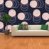 Tapeta Kruhy a puntíky: 208x125 cm