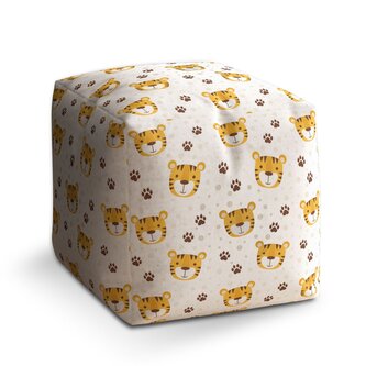 Taburet Cube Tygřík: 40x40x40 cm Taburet Cube Tygřík: 40x40x40 cm