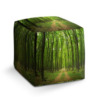 Taburet Cube Cesta v lese: 40x40x40 cm Taburet Cube Cesta v lese: 40x40x40 cm