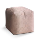 Taburet Cube Rose gold: 40x40x40 cm