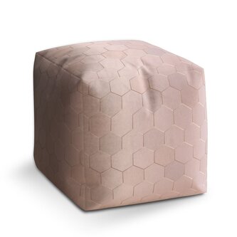 Taburet Cube Rose gold: 40x40x40 cm