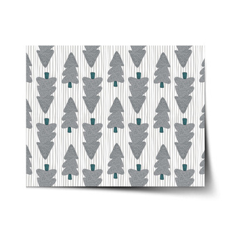 Plakát Šedé stromky: 120x80 cm