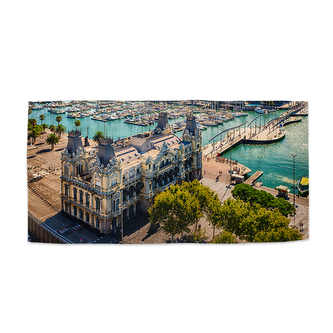 Ručník Barcelona Přístav: 70x140 cm Ručník Barcelona Přístav: 70x140 cm