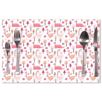 Prostírání Růžoví dinosauři: 40x30cm
