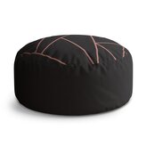 Taburet Circle Růžové obrazce: 38x48 cm