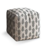 Taburet Cube Šedé stromky: 40x40x40 cm