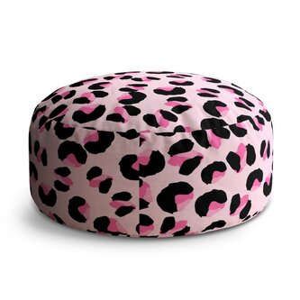 Taburet Circle Růžový gepard: 38x48 cm Taburet Circle Růžový gepard: 38x48 cm