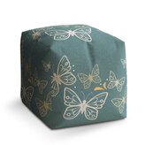 Taburet Cube Motýli: 40x40x40 cm