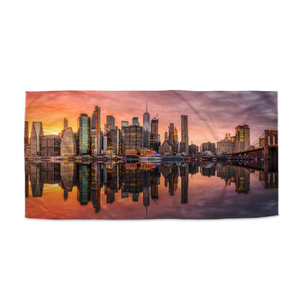 Ručník New York Západ slunce: 70x140 cm Ručník New York Západ slunce: 70x140 cm