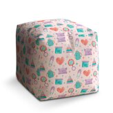 Taburet Cube Chrastítko a čepičky: 40x40x40 cm