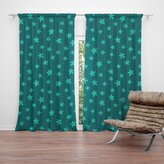 Závěs Zelené hvězdy: 2ks 140x250cm