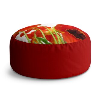 Taburet Circle Tulipány: 38x48 cm