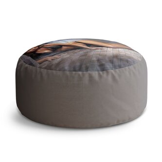 Taburet Circle Sexy žena: 38x48 cm