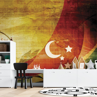 Tapeta Retro motiv: 336x220 cm