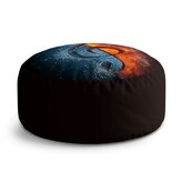 Taburet Circle Ohnivý klíč: 38x48 cm