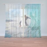 Záclony Surfař na vlně: 2ks 150x250cm