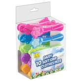 Kolíčky na prádlo s tvarem kytičky 10ks