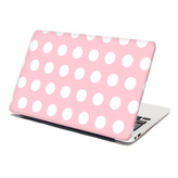 Samolepka na notebook Bílé tečky: 38x26 cm