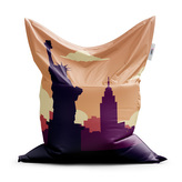 Sedací vak Classic New York Socha svobody Art: 150x100 cm