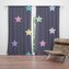 Závěs Hvězdy na modré: 2ks 140x250cm