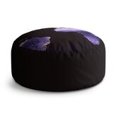 Taburet Circle Světelná mapa světa: 38x48 cm