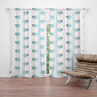 Závěs Modré ovce: 2ks 140x250cm Závěs Modré ovce: 2ks 140x250cm