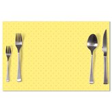 Prostírání Červené kroužky na žluté: 40x30cm