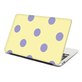 Samolepka na notebook Fialové tečky: 38x26 cm