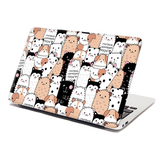 Samolepka na notebook Roztomilá zvířátka: 38x26 cm