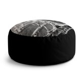 Taburet Circle Rozbité sklo: 38x48 cm