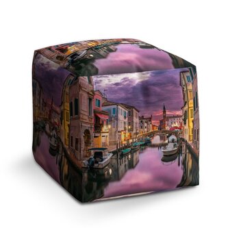 Taburet Cube Benátky: 40x40x40 cm Taburet Cube Benátky: 40x40x40 cm