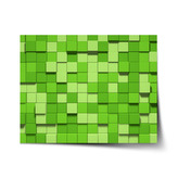 Plakát Green Blocks 3D: 120x80 cm