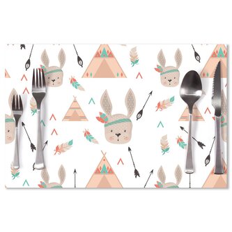 Prostírání Zajíci u stanu: 40x30cm
