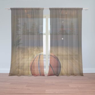 Záclony Basketball: 2ks 150x250cm Záclony Basketball: 2ks 150x250cm