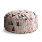 Taburet Circle Tříbarevné jehlany: 38x48 cm