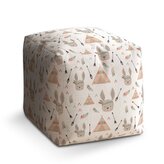 Taburet Cube Zajíci u stanu: 40x40x40 cm