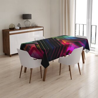 Ubrus Černé pruhy: 130x170 cm Ubrus Černé pruhy: 130x170 cm