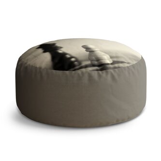 Taburet Circle Šachy: 38x48 cm