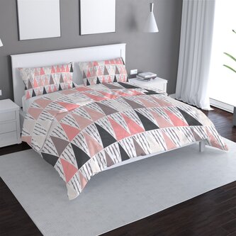 Povlečení Tříbarevné jehlany: 140x200 / 90x70 Povlečení Tříbarevné jehlany: 140x200 / 90x70