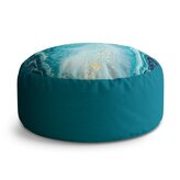 Taburet Circle Modrý pigment: 38x48 cm