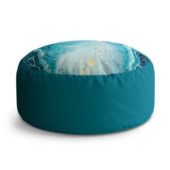 Taburet Circle Modrý pigment: 38x48 cm