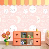 Tapeta Mráčky a měsíc: 208x125 cm