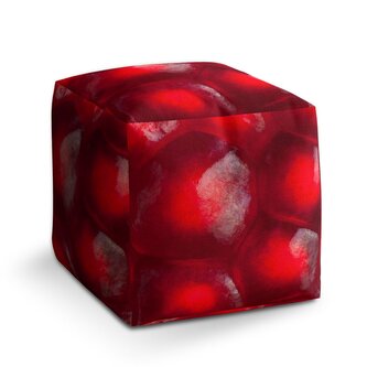 Taburet Cube Granátové jablko: 40x40x40 cm Taburet Cube Granátové jablko: 40x40x40 cm