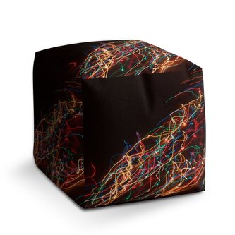 Taburet Cube Světelný efekt: 40x40x40 cm